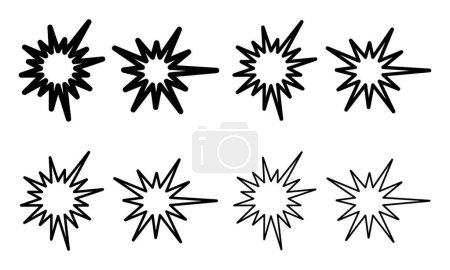 bomb outline icon set . Black, bold, regular, thin, light icon from army and war collection. isolated on white background