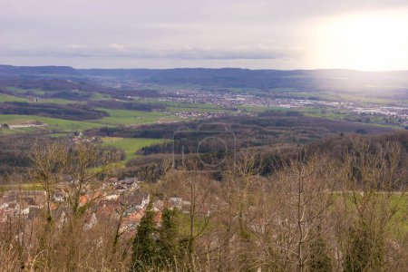  panoramic view of the city in Germany. High quality photo