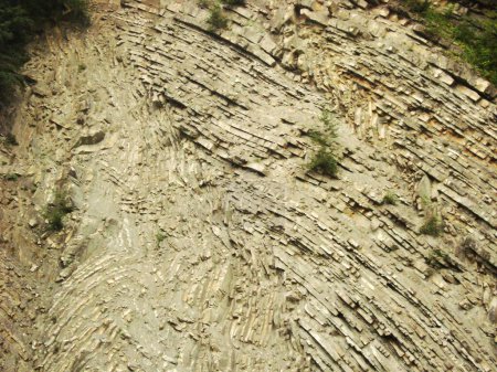 slate, cliff, rock, Carpathian mountains, steps, mountain texture, sand, clay, stones,