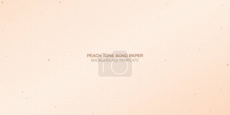 Wood free uncoated paper rought texture pattern peach tone background vector illustration. Blank used bond paper peach background.