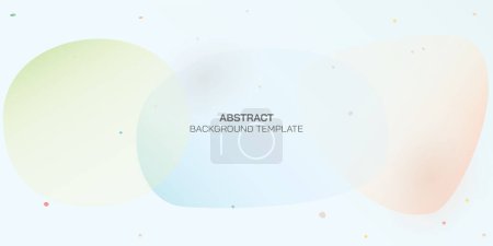 Illustration for Abstract colorful watercolor freeform and childish style illustration. Minimalistic pastel elements hand drawn vector illustration. - Royalty Free Image