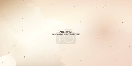 Abstract mixed yellow and beige watercolor blended style background with splashed colors. Vector background for banner, poster, web and wallpaper.