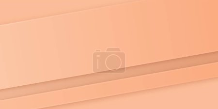 Illustration for Abstract peachy tone diagonal line architecture geometry tech subtle background vector illustration - Royalty Free Image