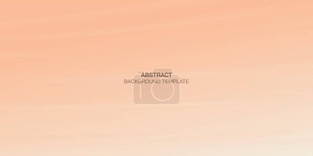 Peach fuzz digital watercolors painting background vector illustration. Abstract vanilla sky background