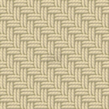 Illustration for Sackcloth seamless pattern background vector illustration. Textile beige color background. - Royalty Free Image