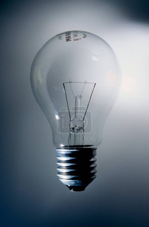 closeup of an old tungsten light bulb