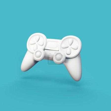 Console play gamepad - stylized 3d CGI icon object, Not gen Ai