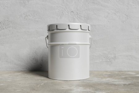 Photo for Paint Bucket Mockup for showcasing your design to client - Royalty Free Image