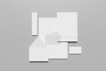 Top View Corporate Stationery Mockup for showcasing your design to clients