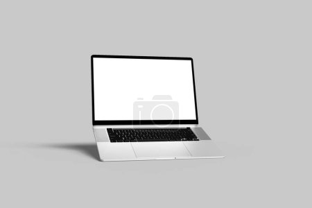 Photo for Front View Laptop Mockup for showcasing your design to clients - Royalty Free Image