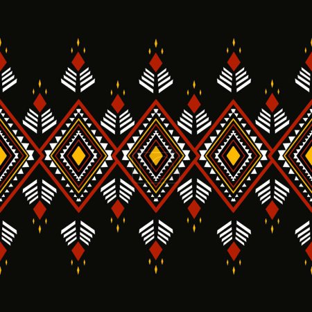 Ethnische Stoffmuster aus dem afrikanischen Land zeichnen sich durch ihr leuchtendes Rot aus, das einen kühnen Kontrast zu ethnischen setzt. Das Design spiegelt die traditionelle Art und Weise der Menschen in der afrikanischen Region wider und macht es für die Textilindustrie