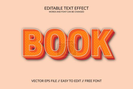 Vektor eps vollständig anpassen 3D-Text-Effekt Illustration Design-Element.