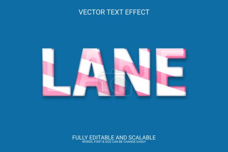 Vector eps fully customize 3d text effect illustration design element.