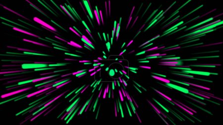 Neo-Sternlinie Hintergrund, Glühhintergrund, Linien 3D nahtlos, Neon-Leuchtstrahl