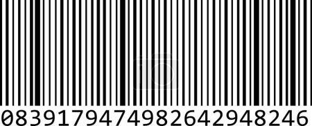 Photo for Realistic Bar code icon, sample of Bar code sign vector - Royalty Free Image