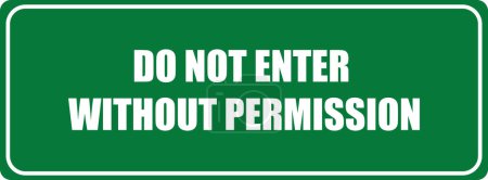 Photo for Do not enter without permission icon , No Entry, Prohibited - Royalty Free Image