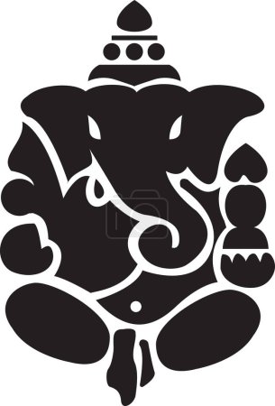 Illustration vectorielle Ganesh, Ganesh chaturthi, icône Ganesh dans, Ganesh ji, carte de v?ux Lord Ganpati, Festivals et décorations