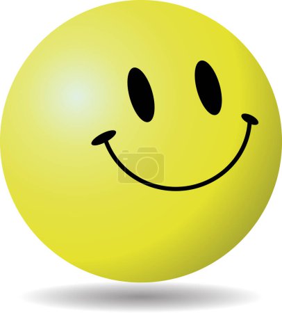Illustration for Happy smiling face ball | balls with smiling face | smile symbol |smile sign, Smiling emoticon with happy - Royalty Free Image
