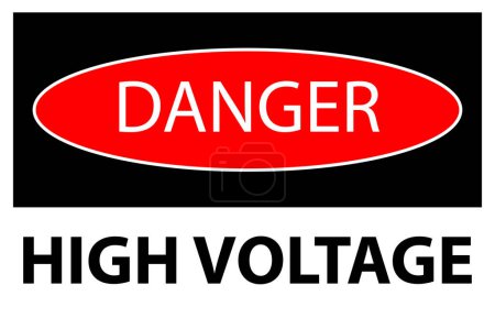 Photo for High Voltage sign | high voltage Yellow sign | triangle sign - Royalty Free Image