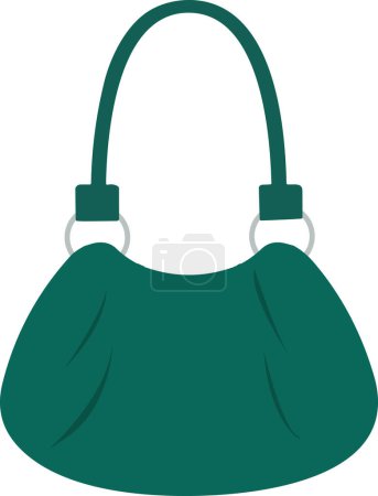 Icône de sac de dames Sac à main de couleur féminine Vecteur sacs de femme