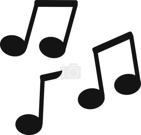 Photo for Music sign Vector| Tone music icon | Note music icon - Royalty Free Image