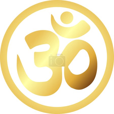 Illustration for Hinduism sign | Hindu symbol | spiritual symbol | om symbol | Om icon, Om sign, Hinduism religions mark - Royalty Free Image