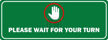 Téléchargez les photos : Symbole d'attente Signe de zone d'attente Couleur verte Vecteur de salle d'attente Salle d'attente - en image libre de droit
