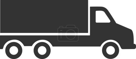 Illustration for Goods carrier icon | Truck icon | truck silhouette, Delivery icon - Royalty Free Image