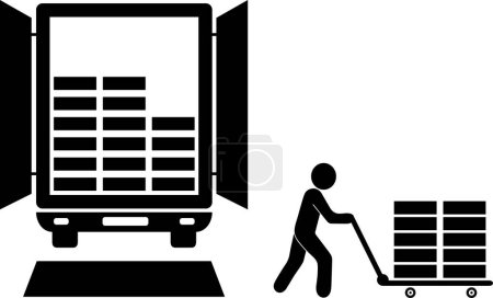 unload material form truck | transport goods |Warehouse materials unload | unload shipment