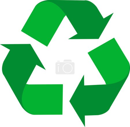 Recycling Grünes Schild, Grünes Symbol, Recycling-Rotationspfeil, Grüne Pfeile recyceln