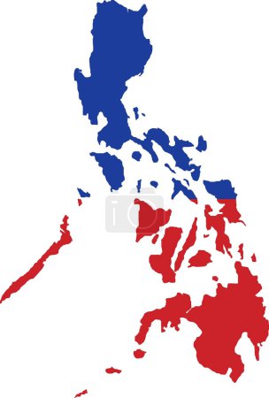 Philippines Flag in Philippines Map, Philippines Map with Flag, Country Map, Philippines with Flag, Nation Flag