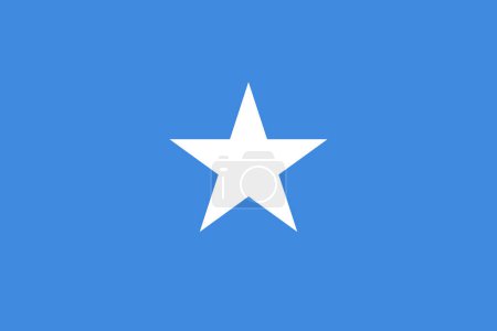 Téléchargez les illustrations : Drapeau national de Somalie, signe Somalie, Somalie Drapeau - en licence libre de droit