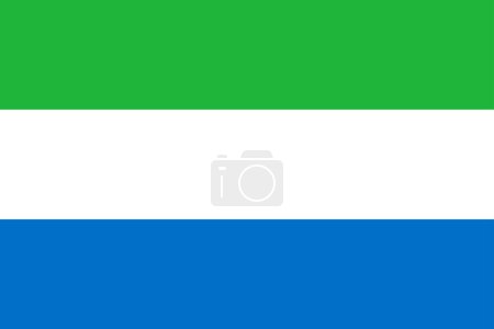 Flagge von Sierra Leone, Zeichen von Sierra Leone, Flagge von Sierra Leone