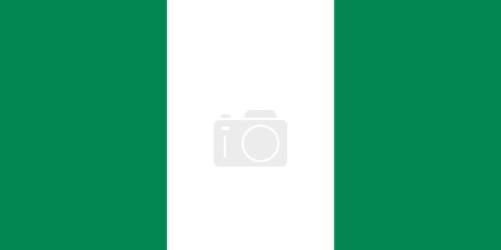 Nationalflagge von Nigeria, Nigeria Zeichen, Nigeria Flagge