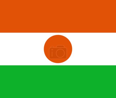 Téléchargez les illustrations : Drapeau national du Niger, signe Niger, drapeau Niger - en licence libre de droit