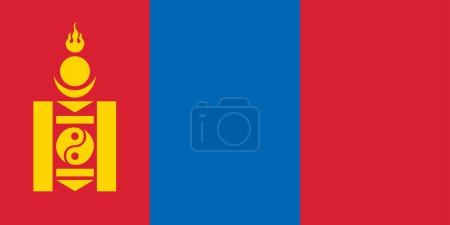 National Flag of Mongolia, Mongolia Flag, Mongolia sign