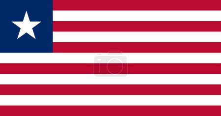 Nationalflagge von Liberia, Liberia Zeichen, Liberia Flagge