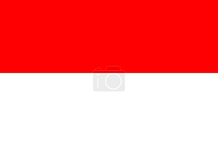 Photo for Flag of Indonesia, National Flag of Indonesia, Indonesia sign - Royalty Free Image