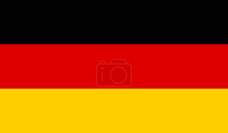 Illustration for National Flag of Germany | Background Flag, Germany sign - Royalty Free Image