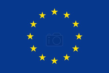 Illustration for European Union Flag | Background of EU, European Union sign - Royalty Free Image