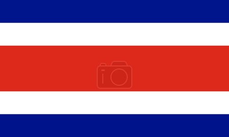 Photo for National Flag of Costa Rica, Costa Rica sign, Costa Rica Flag - Royalty Free Image