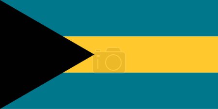 Photo for National Flag of Bahamas, Bahamas sign, Bahamas Flag - Royalty Free Image