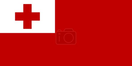 National Flag of Tonga, Tonga sign, Tonga Flag