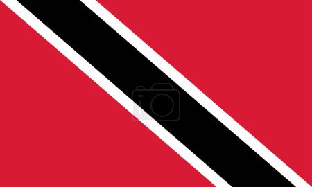 Téléchargez les illustrations : Drapeau national de Trinité-et-Tobago, Trinité-et-Tobago signe, Trinité-et-Tobago Drapeau - en licence libre de droit
