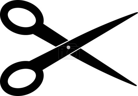 Illustration for Scissor icon, scissor symbol vector - Royalty Free Image