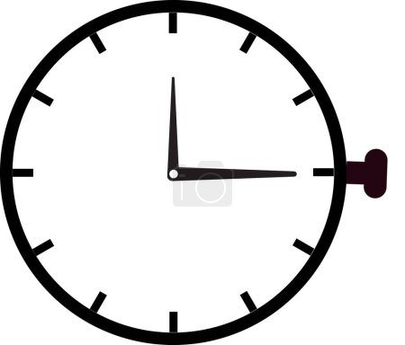 Uhr Schwarz-Weiß-Symbol, Uhr-Symbol, Uhr-Wecker, Timer-Symbol, Uhr-Symbol, Zeitsymbol