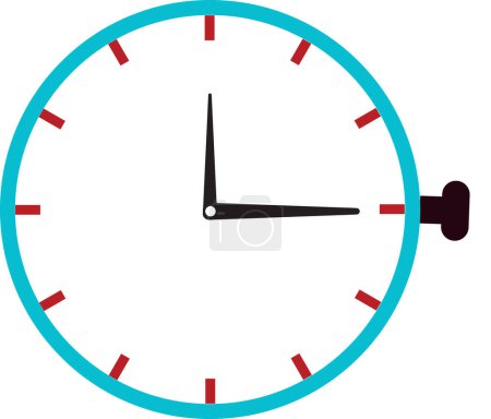 Uhr Farbsymbol, Uhr-Symbol, Zeit-Wecker, Timer-Symbol, Uhr-Symbol, Zeitsymbol