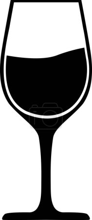 Téléchargez les photos : Symbole icône du vin, icône en verre de bière, signe vectoriel en verre de vin - en image libre de droit