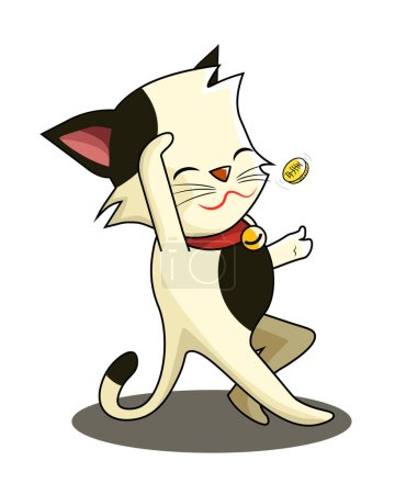 Maneki Neko / Cat toss Moneda