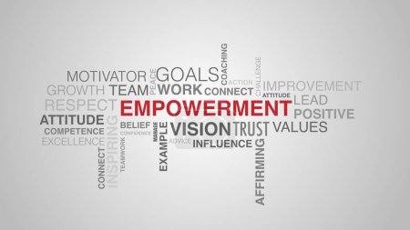 Photo for 1 image empowerment word cloud white background. High quality photo - Royalty Free Image